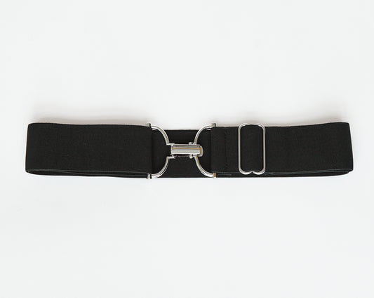 D-ring Clip Belt - Silver Hardware