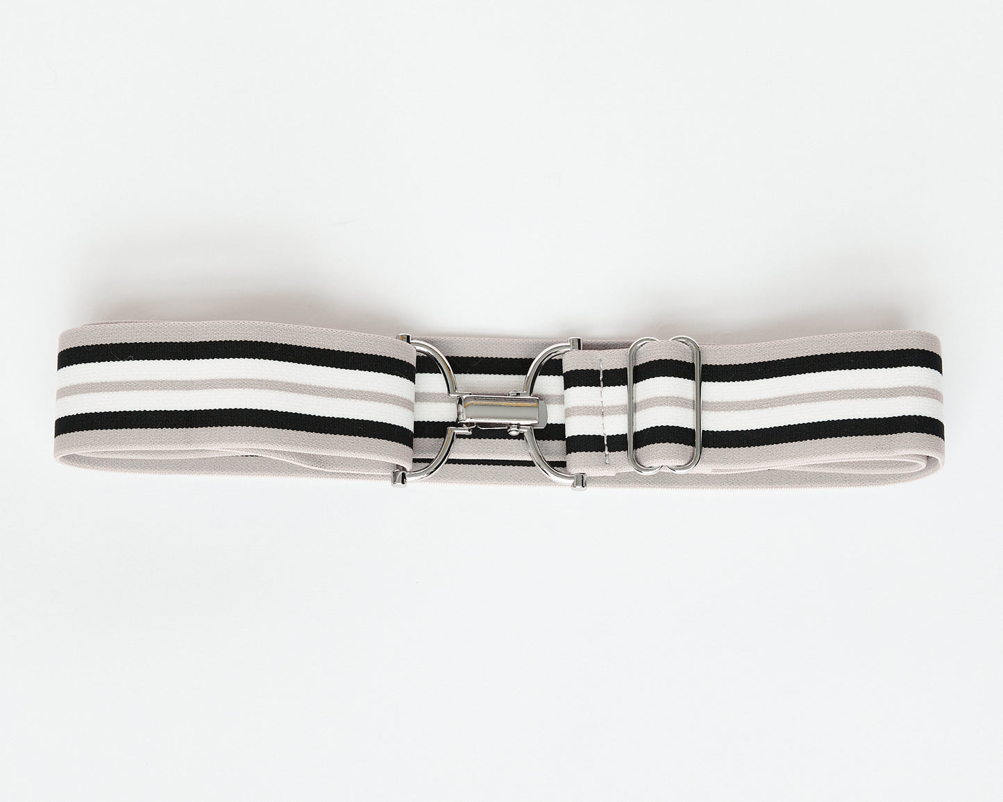 D-ring Clip Belt - Silver Hardware