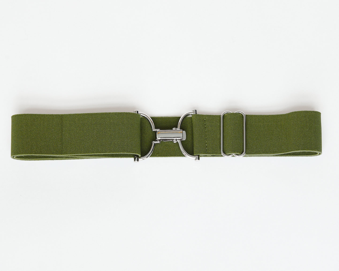 D-ring Clip Belt - Silver Hardware